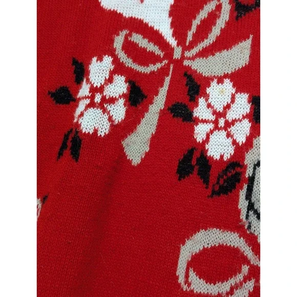 Vintage Middlebrook Park Sweater Red Holiday Ugly Sweater Grandma Core Size M - Picture 4 of 13
